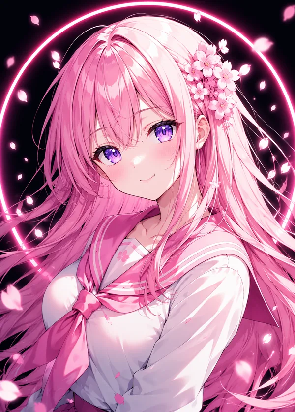 AI anime companion Sakura on Candy AI