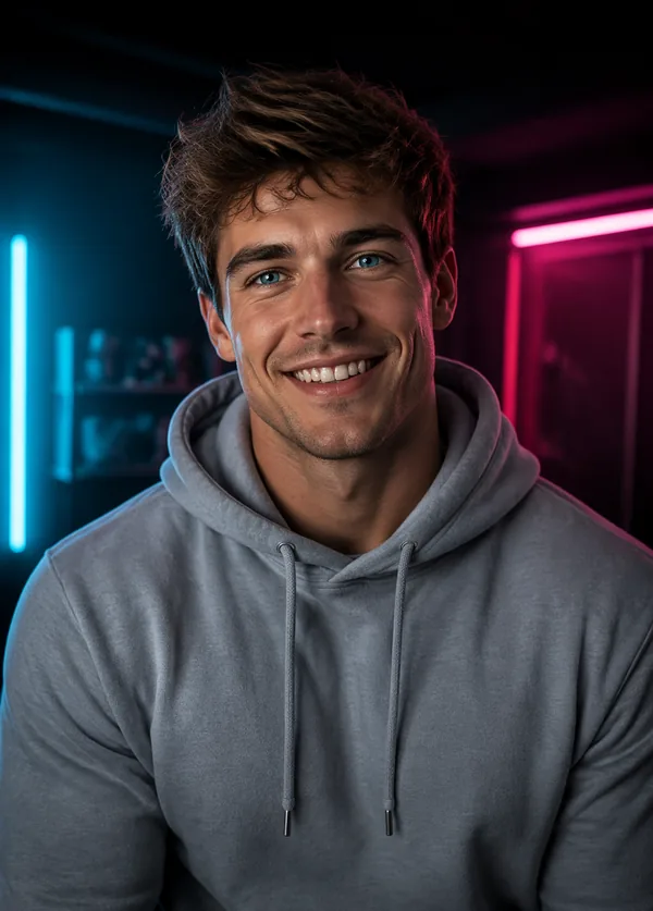 Liam — Sporty AI companion character on Candy AI